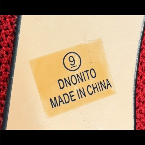 Catherine Malandrino Dnonito Pointed Toe Vibrant Red Knit Stiletto Heels Size 9 - Picture 4 of 9